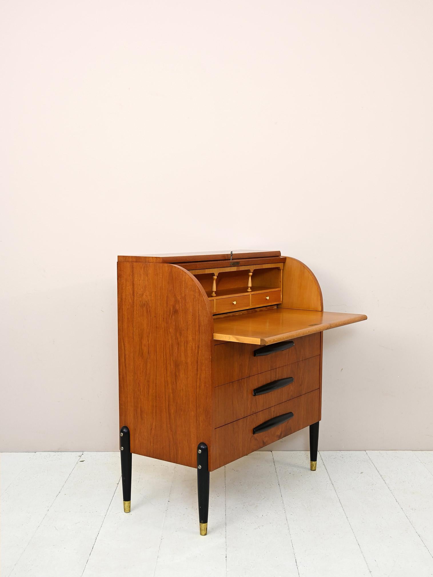 Scandinavian Chest of Drawers, Secretaire with Drawers