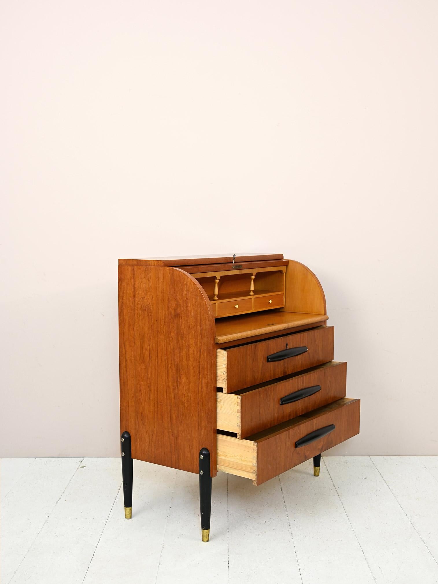 Mid-20th Century Chest of Drawers, Secretaire with Drawers