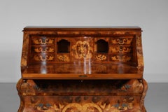 Commode et secrétaire en marqueterie de style néerlandais, design Hollande