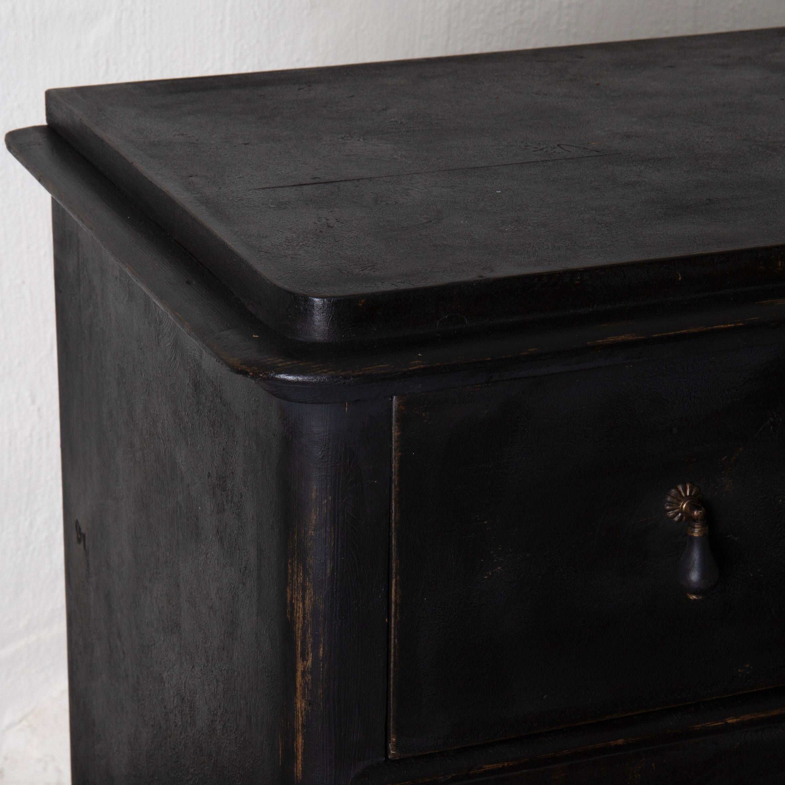 Chest of Drawers Swedish, 19th Century Black Sweden 1