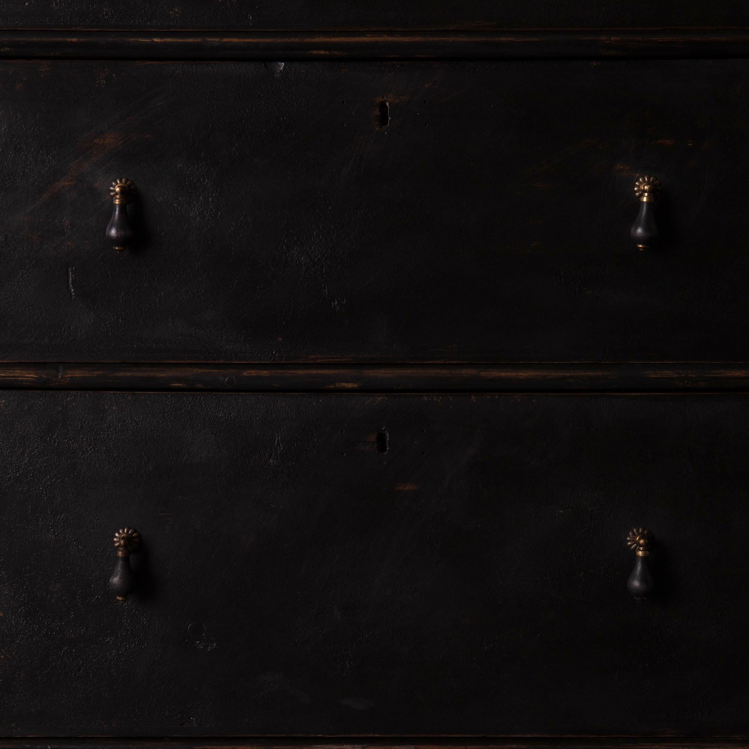Chest of Drawers Swedish, 19th Century Black Sweden 2