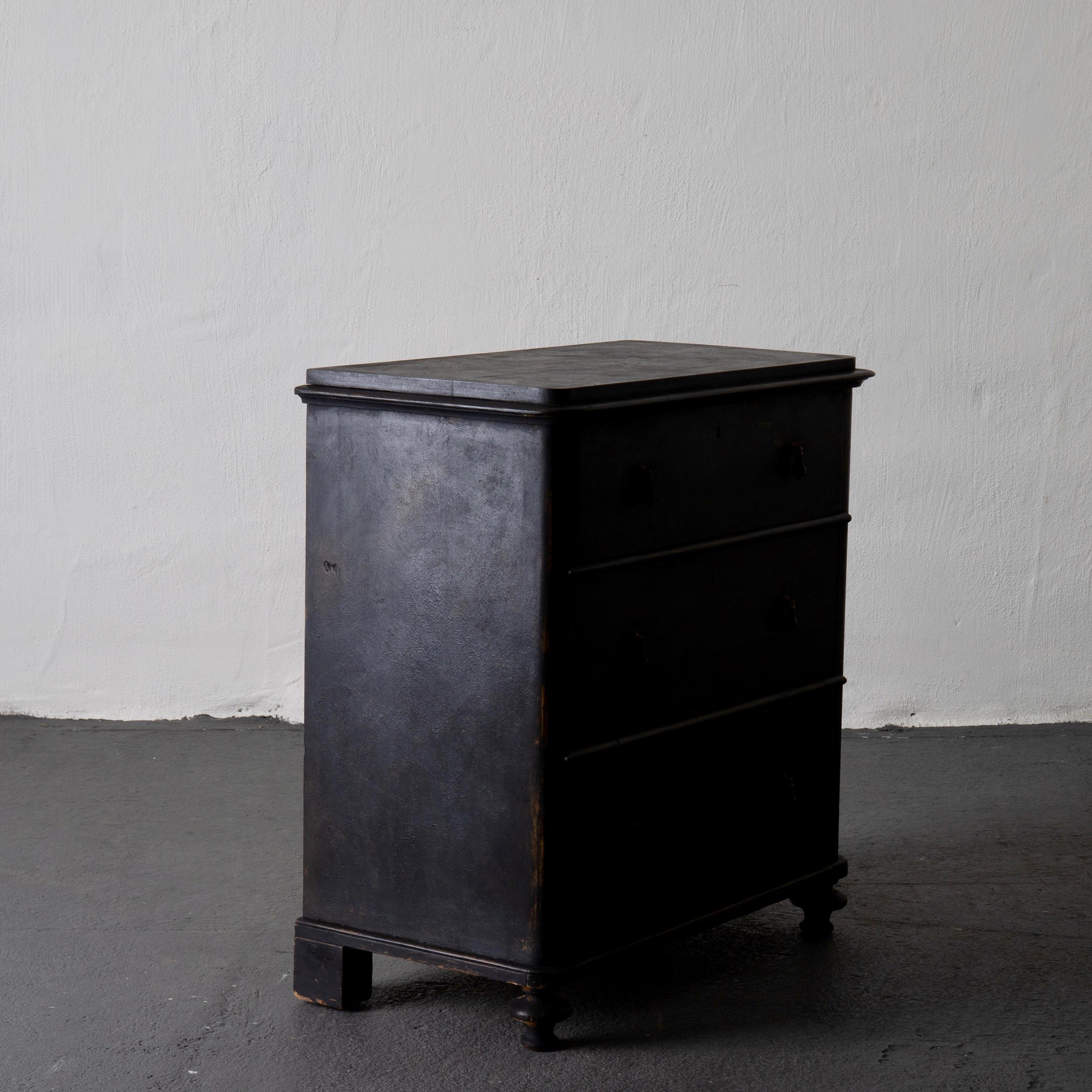 Chest of Drawers Swedish, 19th Century Black Sweden 4