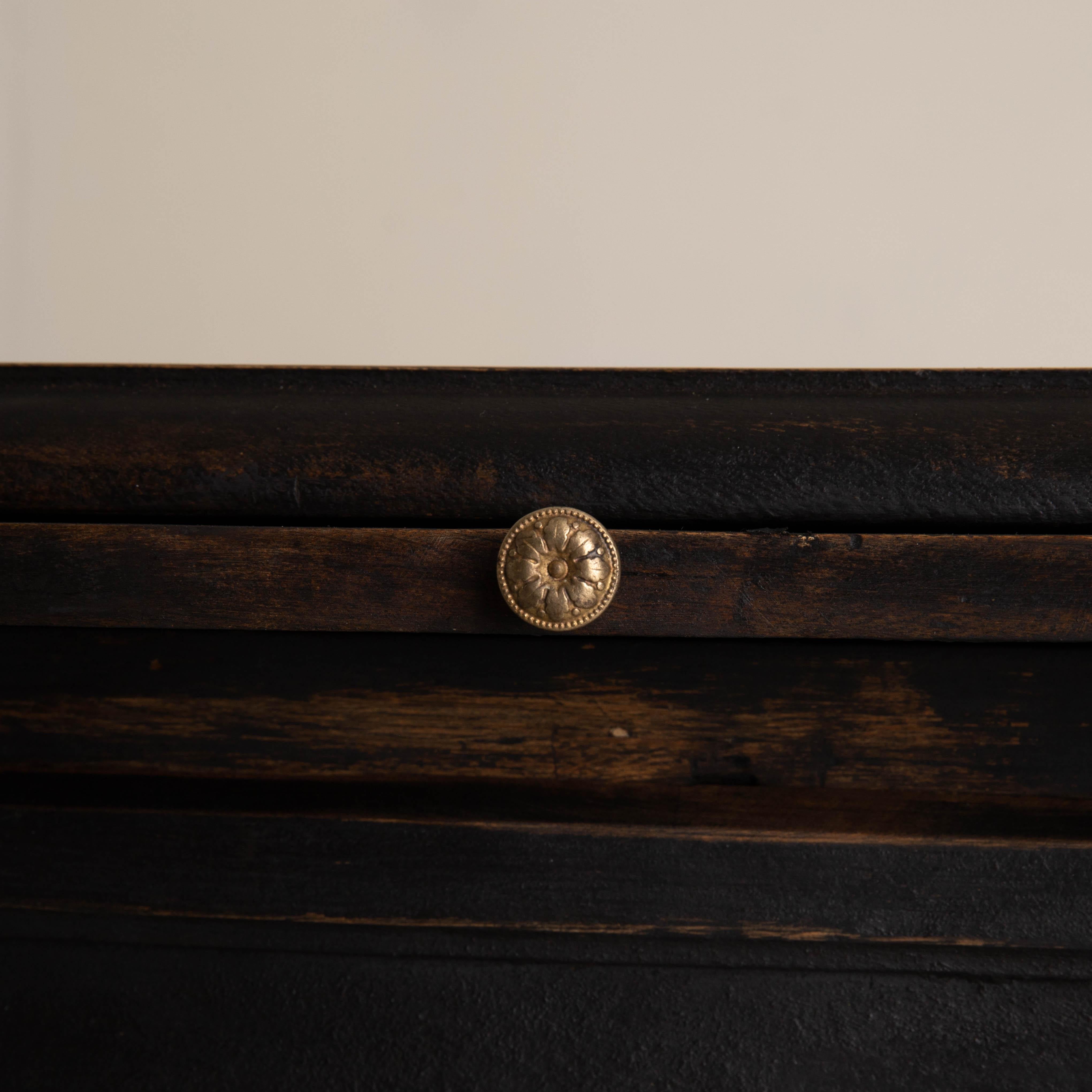 Chest of Drawers Swedish Black 18th Century Sweden 5