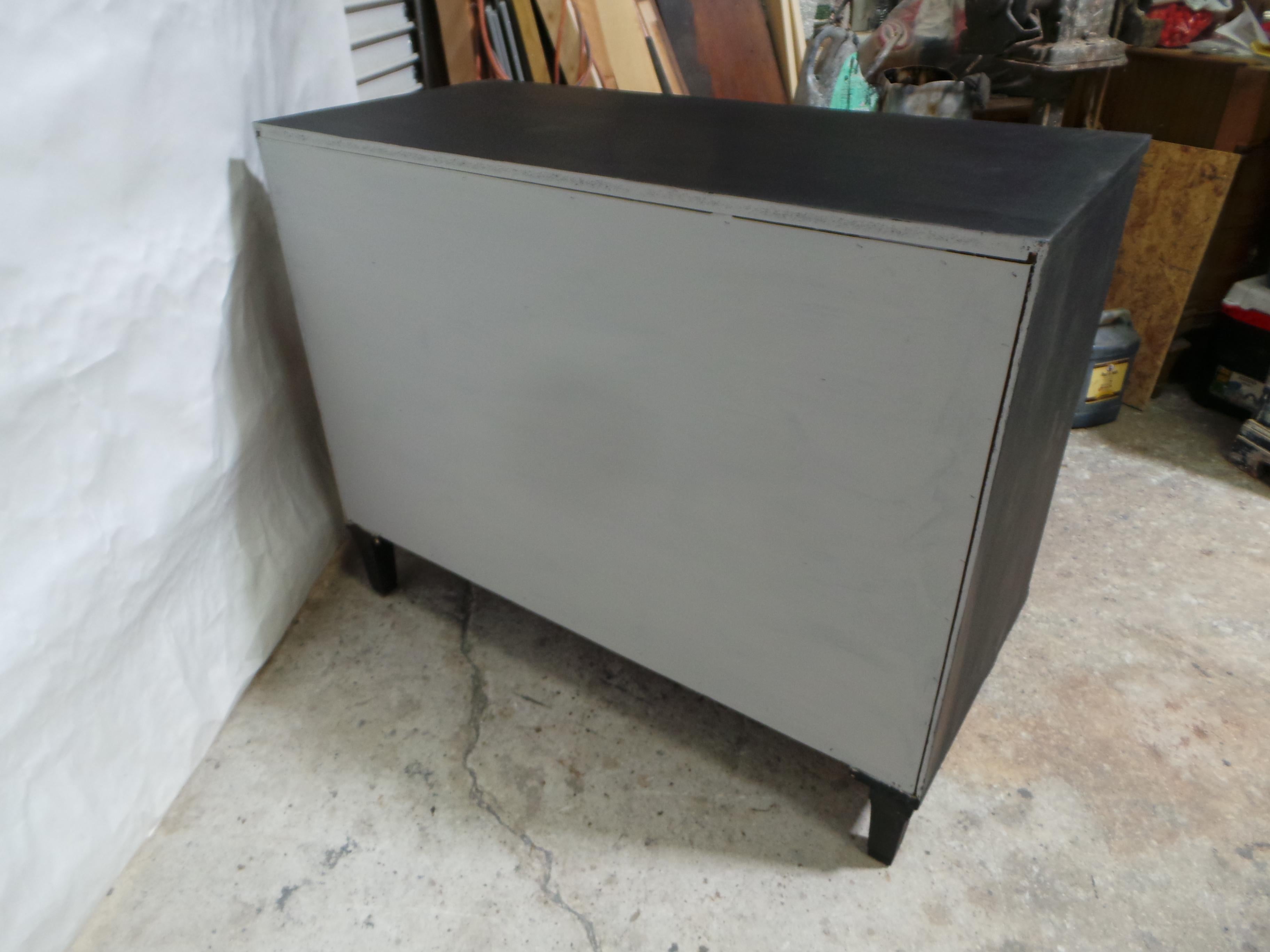 Commode Style Gustavien Suédois Noir Minuit en vente 9