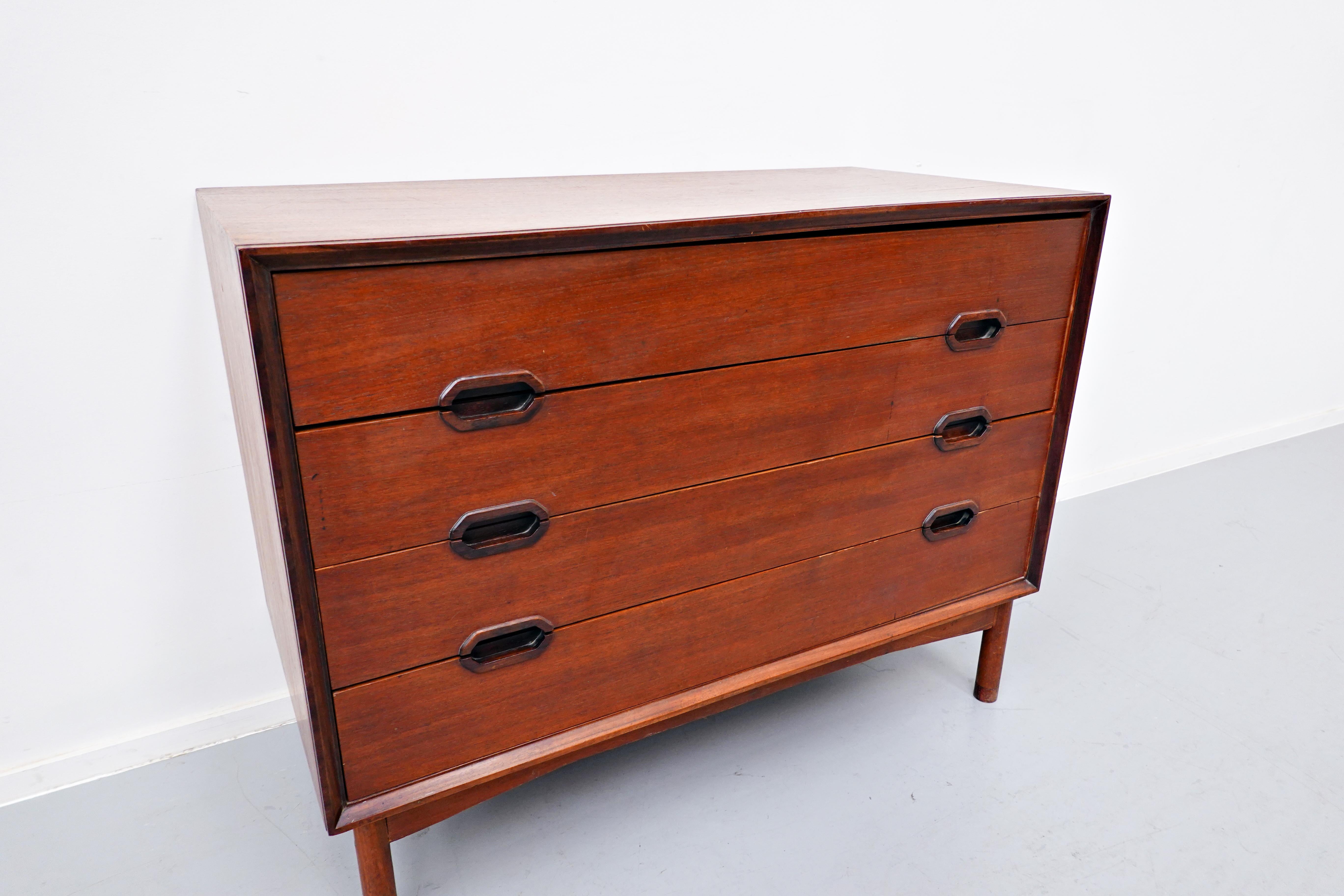 Mid-20th Century Mid-Century Modern Chest of Drawers, Teak, 1960s For Sale