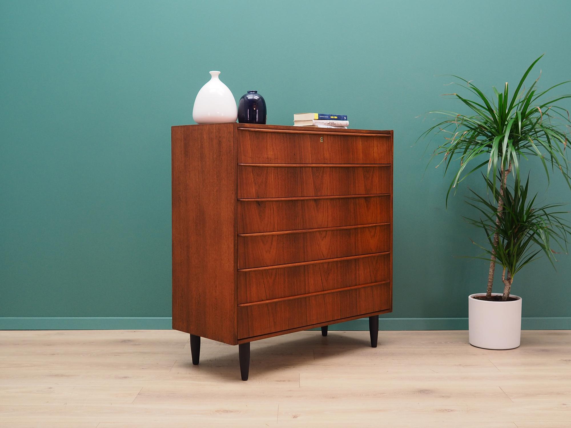 Scandinavian Modern Chest of Drawers Vintage 1960s-1970s Teak