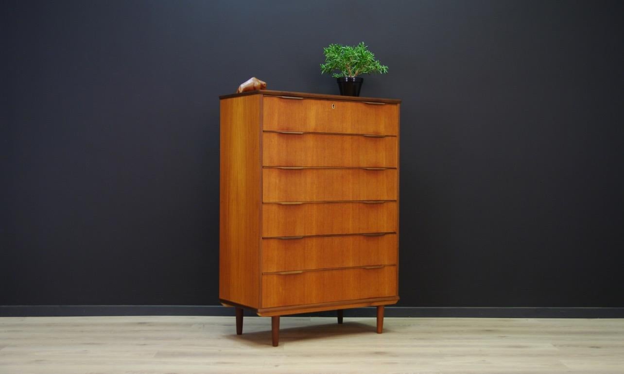 Mid-Century Modern Chest of Drawers Vintage Midcentury Danish Design Teak