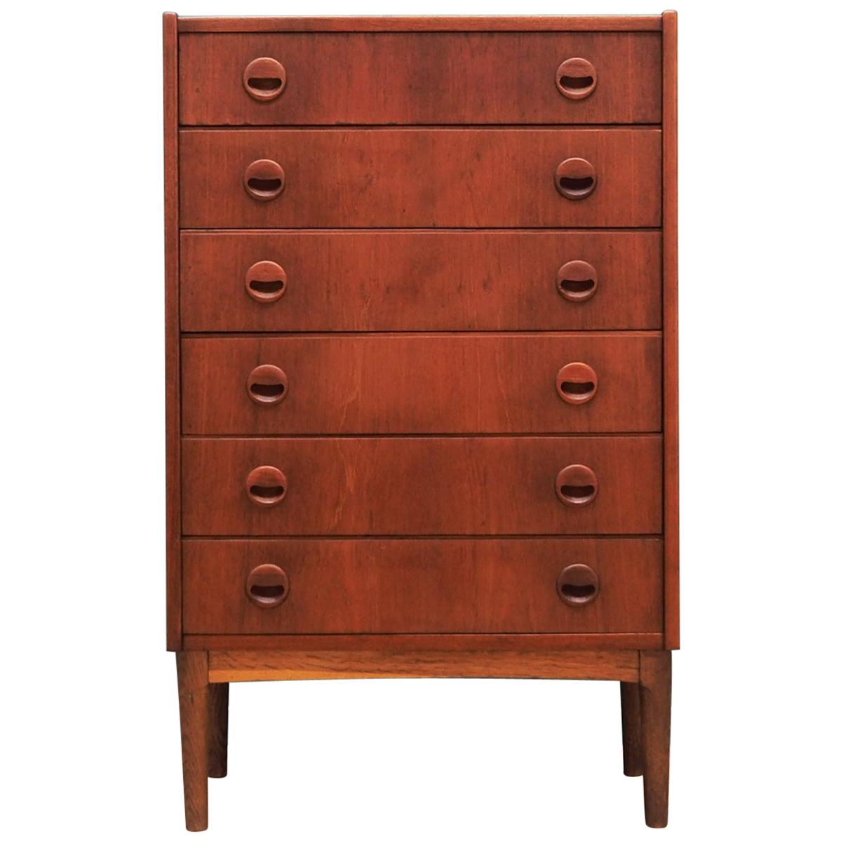 Chest Of Drawers Vintage Teak, 1960-1970 For Sale