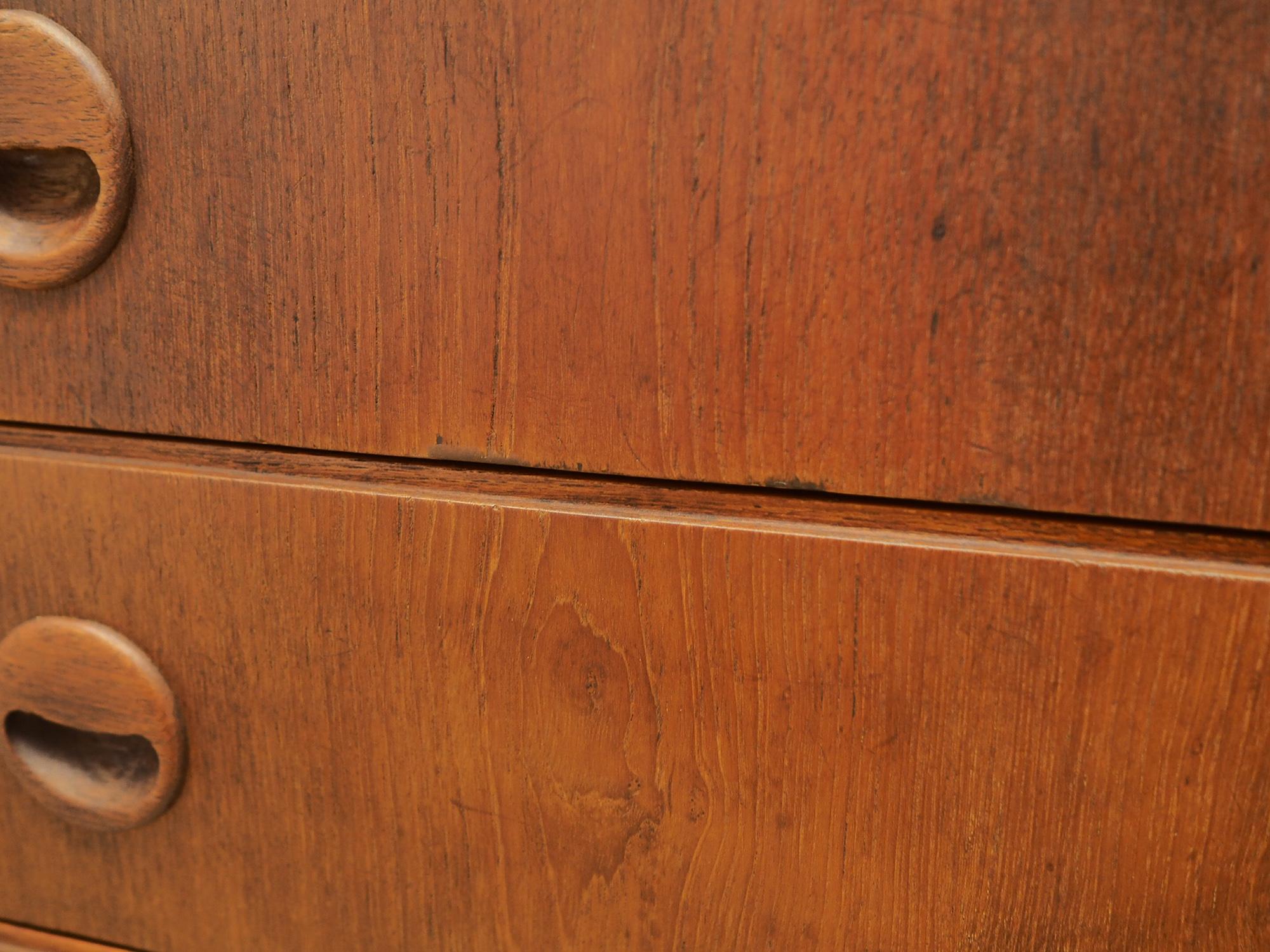 Chest Of Drawers Vintage Teak, 1960-1970 For Sale 5