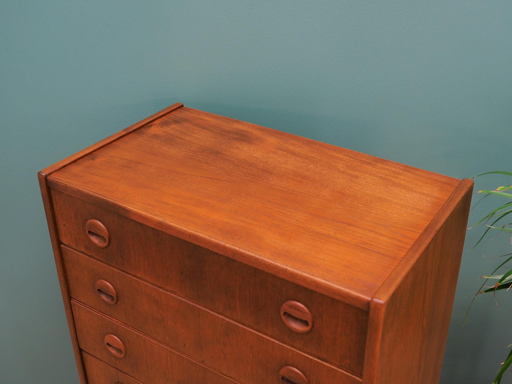 Chest Of Drawers Vintage Teak, 1960-1970 For Sale 1
