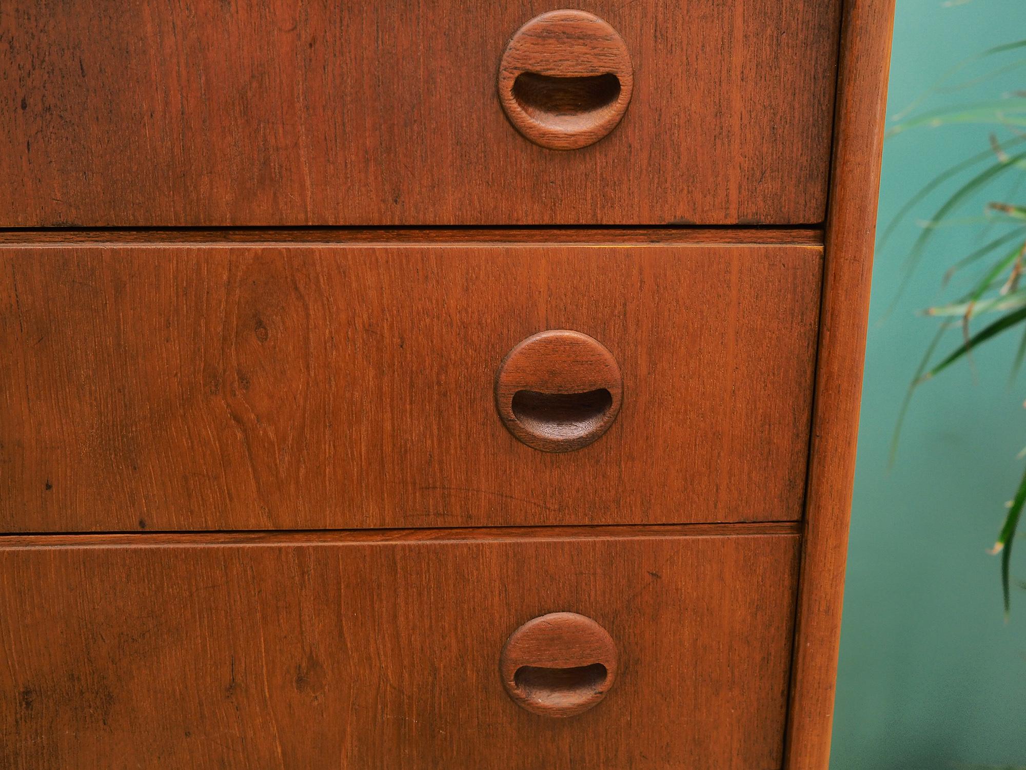 Chest Of Drawers Vintage Teak, 1960-1970 For Sale 4