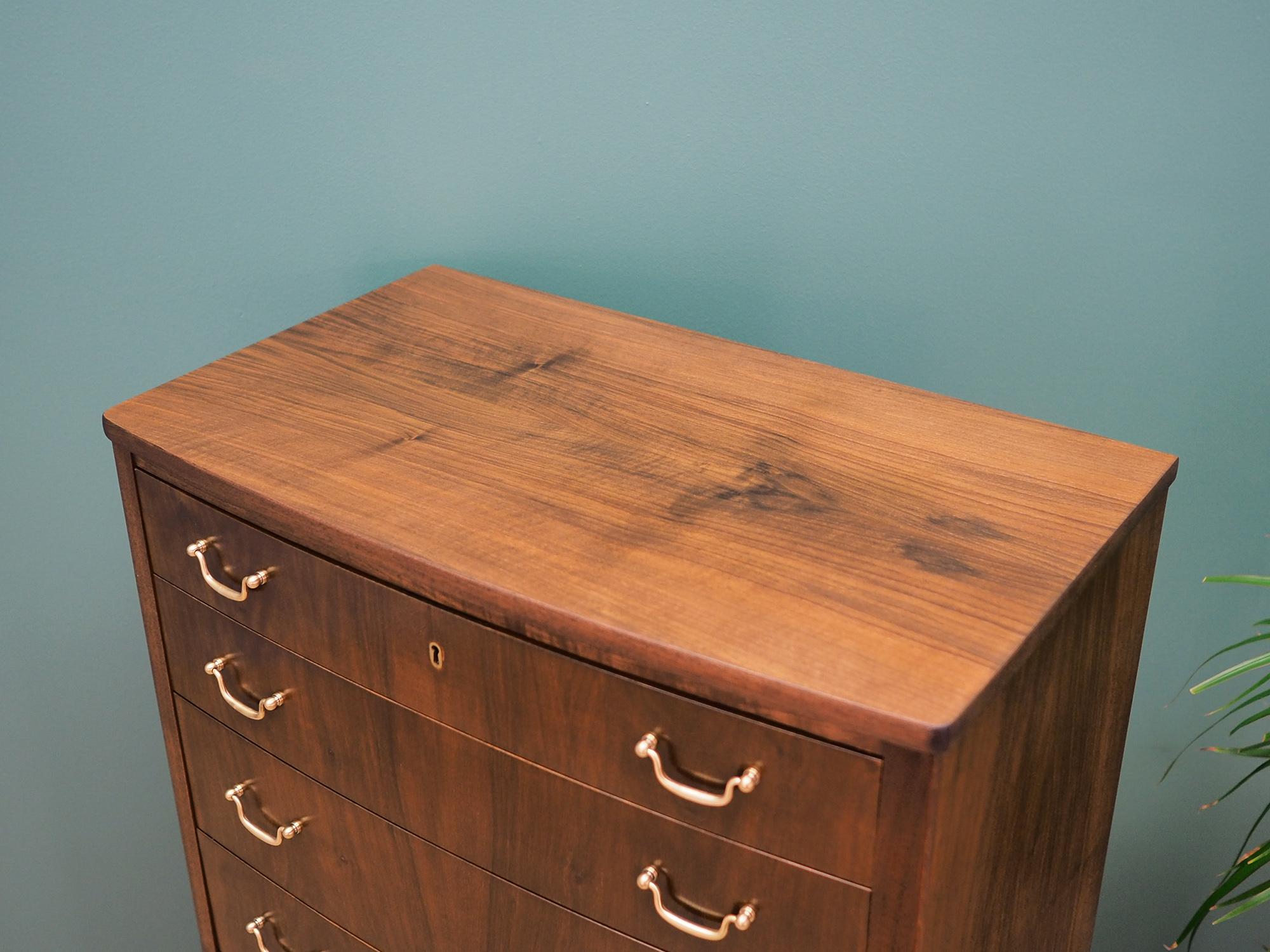 Chest of Drawers Walnut, Danish Design, 1960s For Sale 1