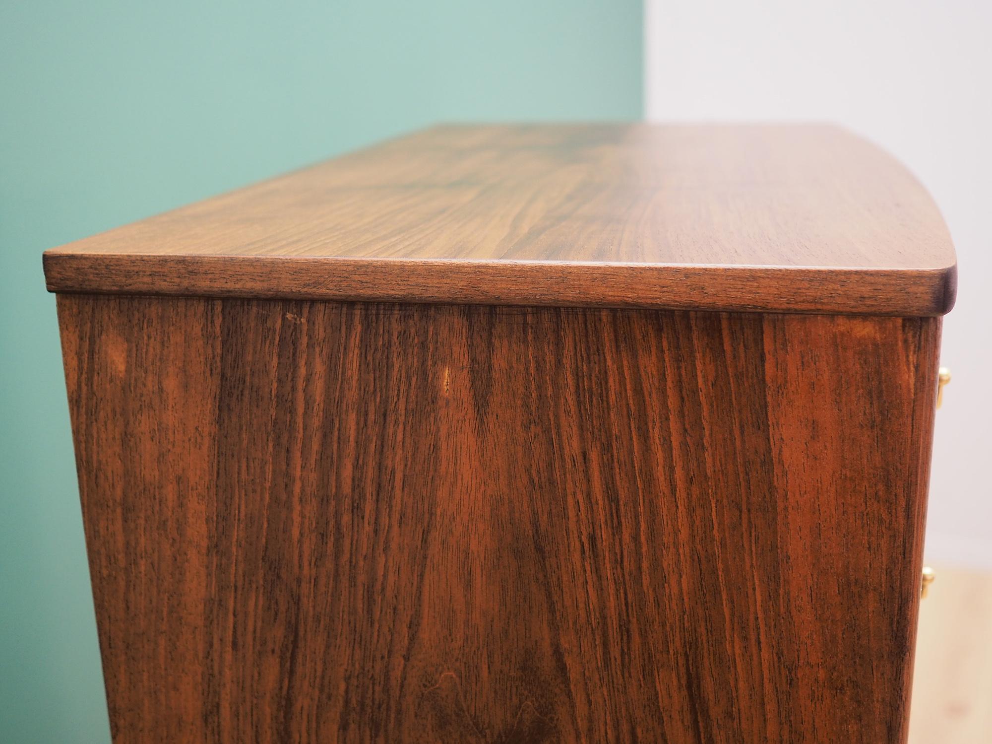 Chest of Drawers Walnut, Danish Design, 1960s For Sale 3