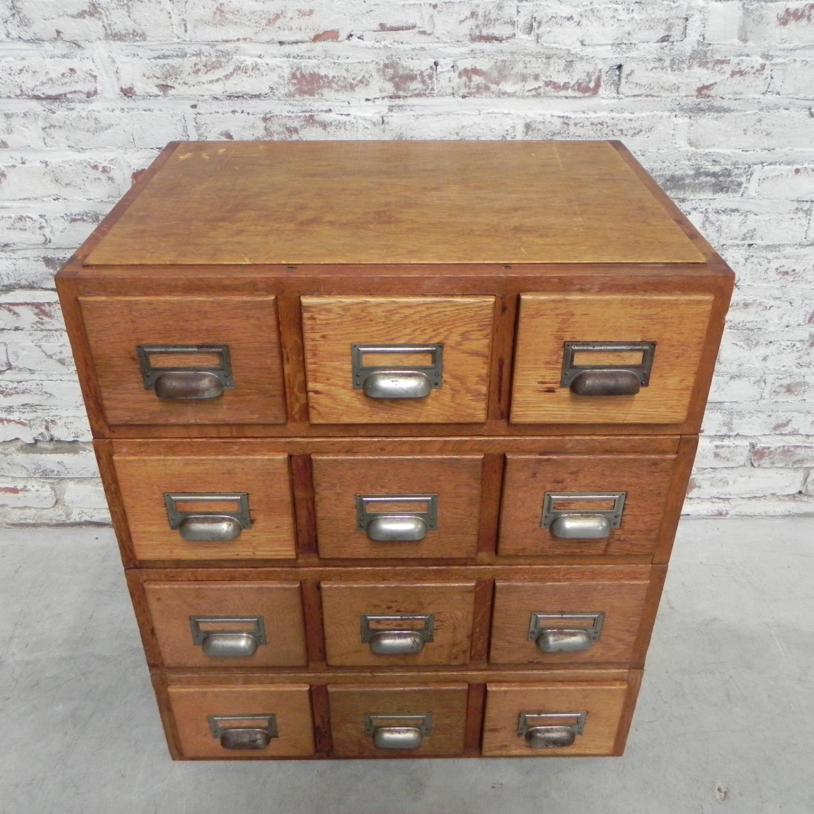 Industrial Chest of Drawers with 12 Drawers