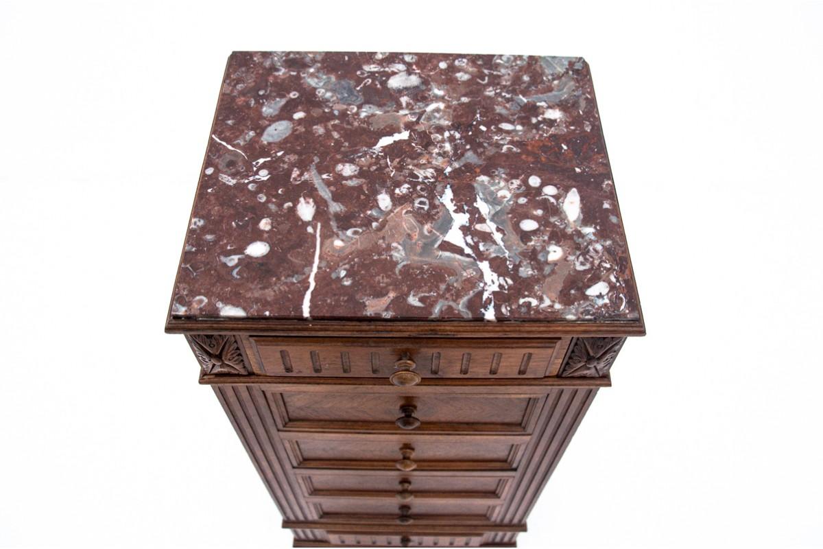 Marble Chest of Drawers with a Stone Top, France, 1900s For Sale