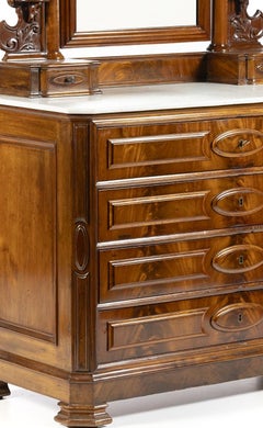Chest of drawers with dressing table - 19th century