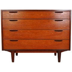 Chest of Drawers with Hidden Vanity Desk, Ib Kofod-Larsen for Brande Møbelfabrik