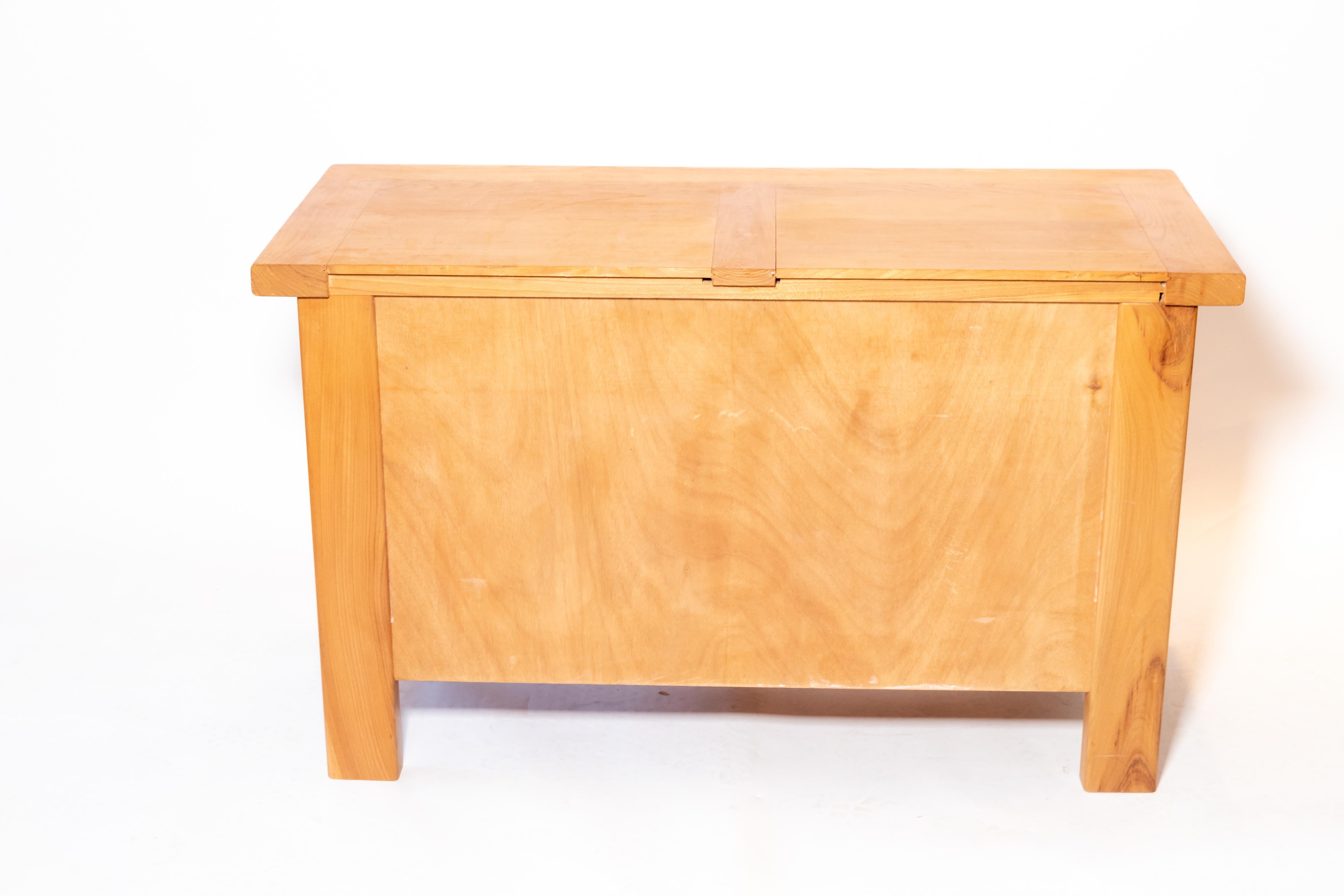 Pierre Chapo Chest of Drawers with Leather Pulls, France, 1960s 3