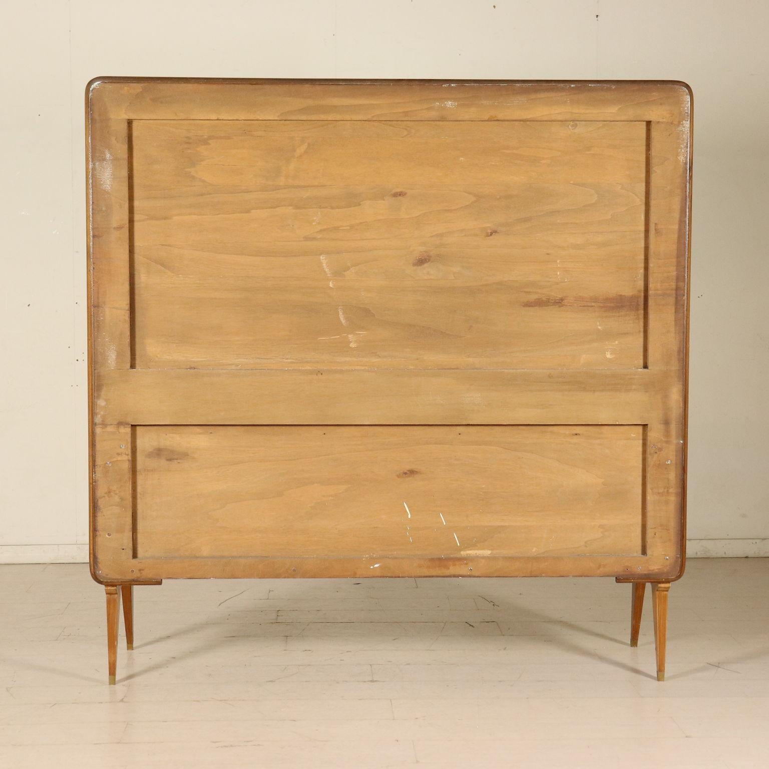 Chest of Drawers with Mirror Mahogany Veneer Vintage Italy, 1950s 2