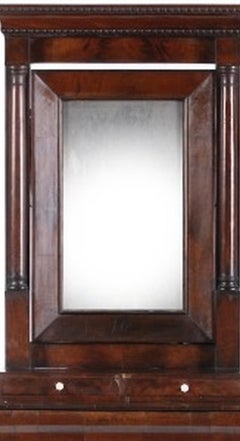 Chest of drawers with raised section - 19th century