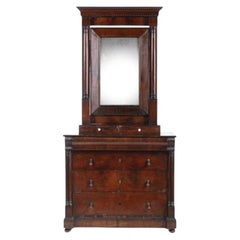 Chest of drawers with raised section - 19th century