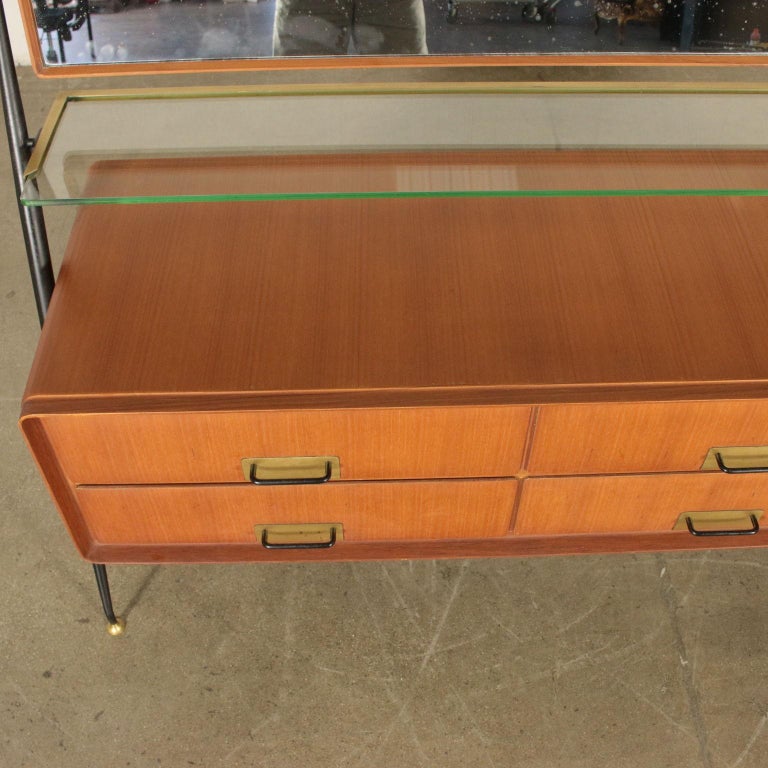 Chest of Drawers with tilting Mirror by Silvio Cavatorta, 1960s at 1stDibs