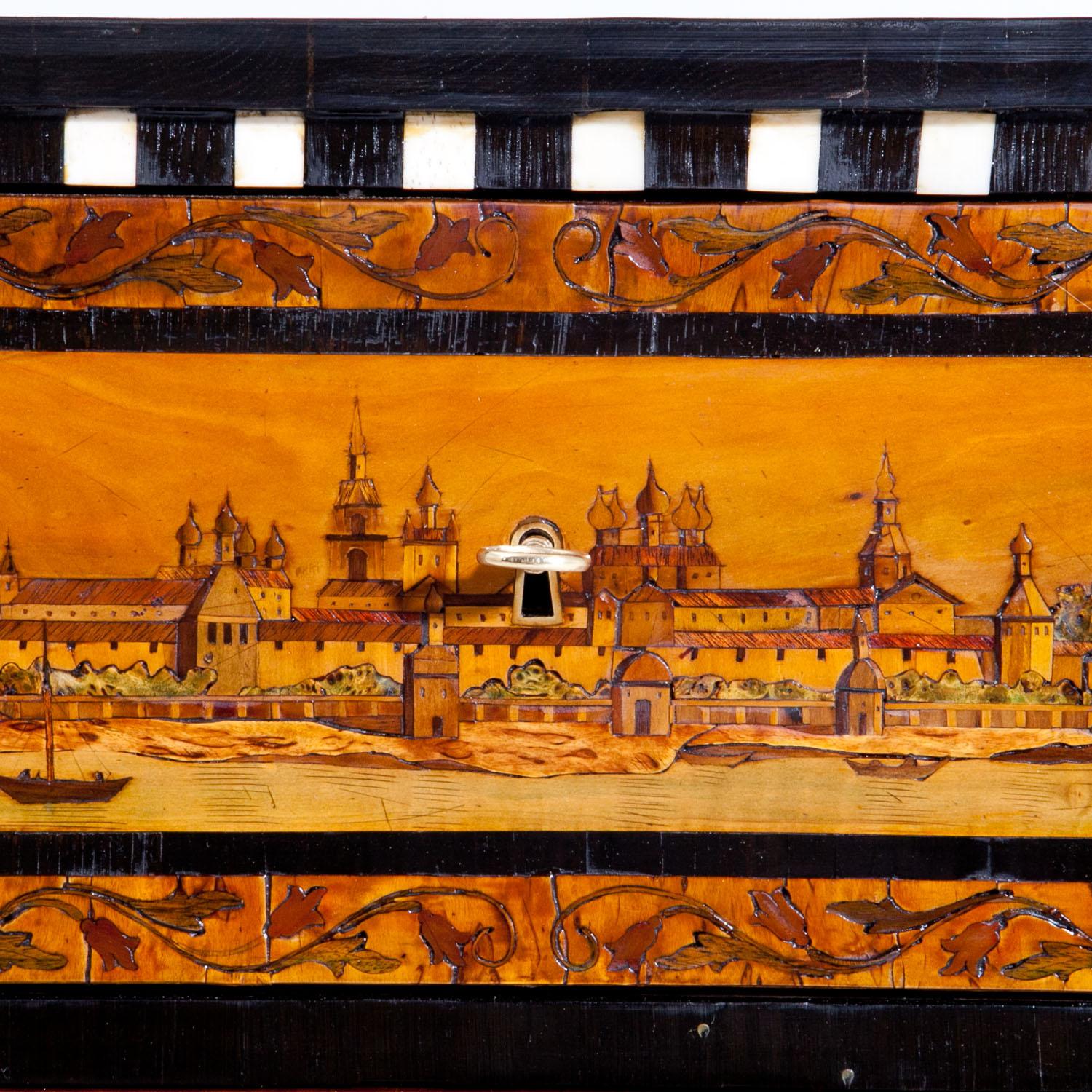 Chest of Drawers with Views of Moscow, Russia, Second Half of the 18th Century 7