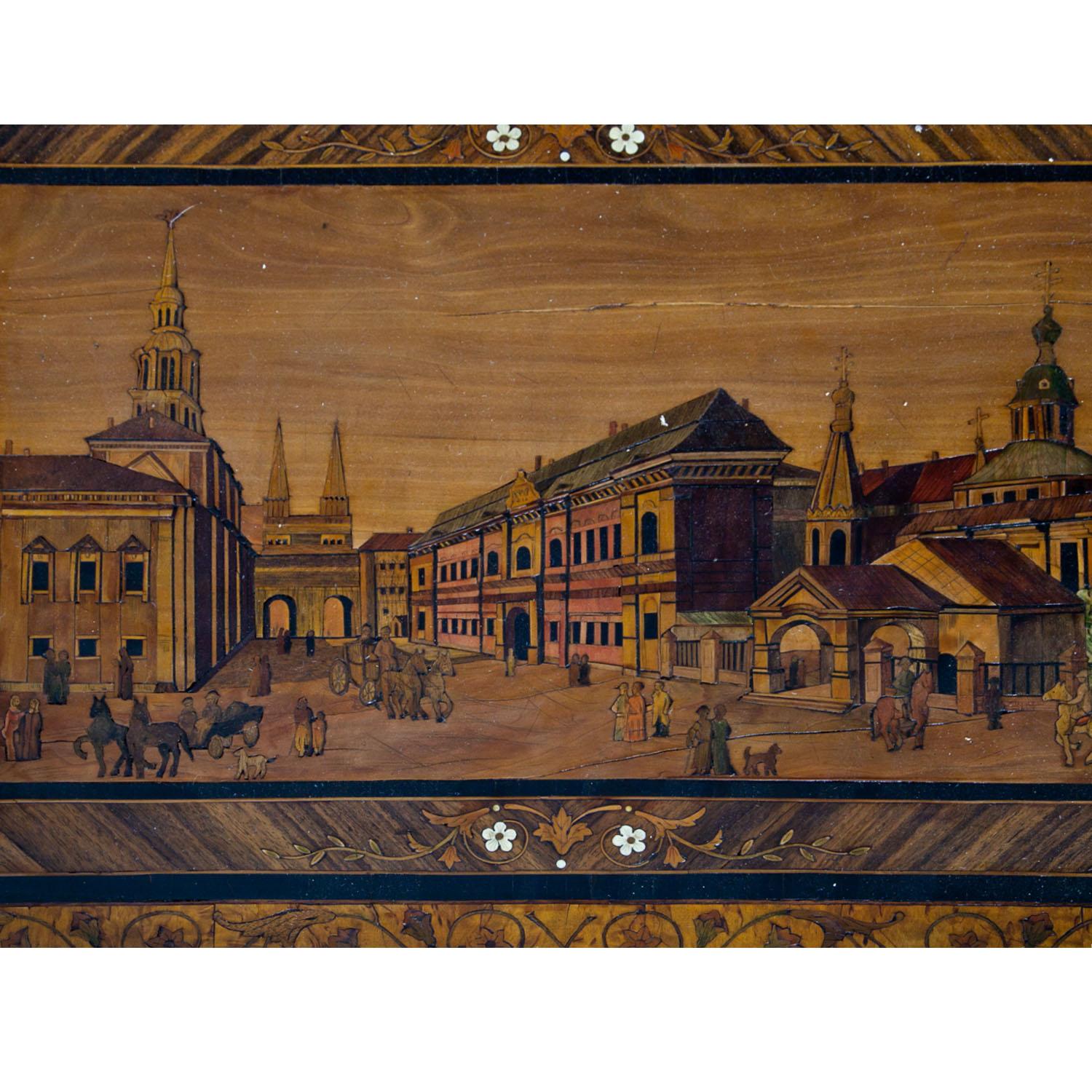 Chest of Drawers with Views of Moscow, Russia, Second Half of the 18th Century 3