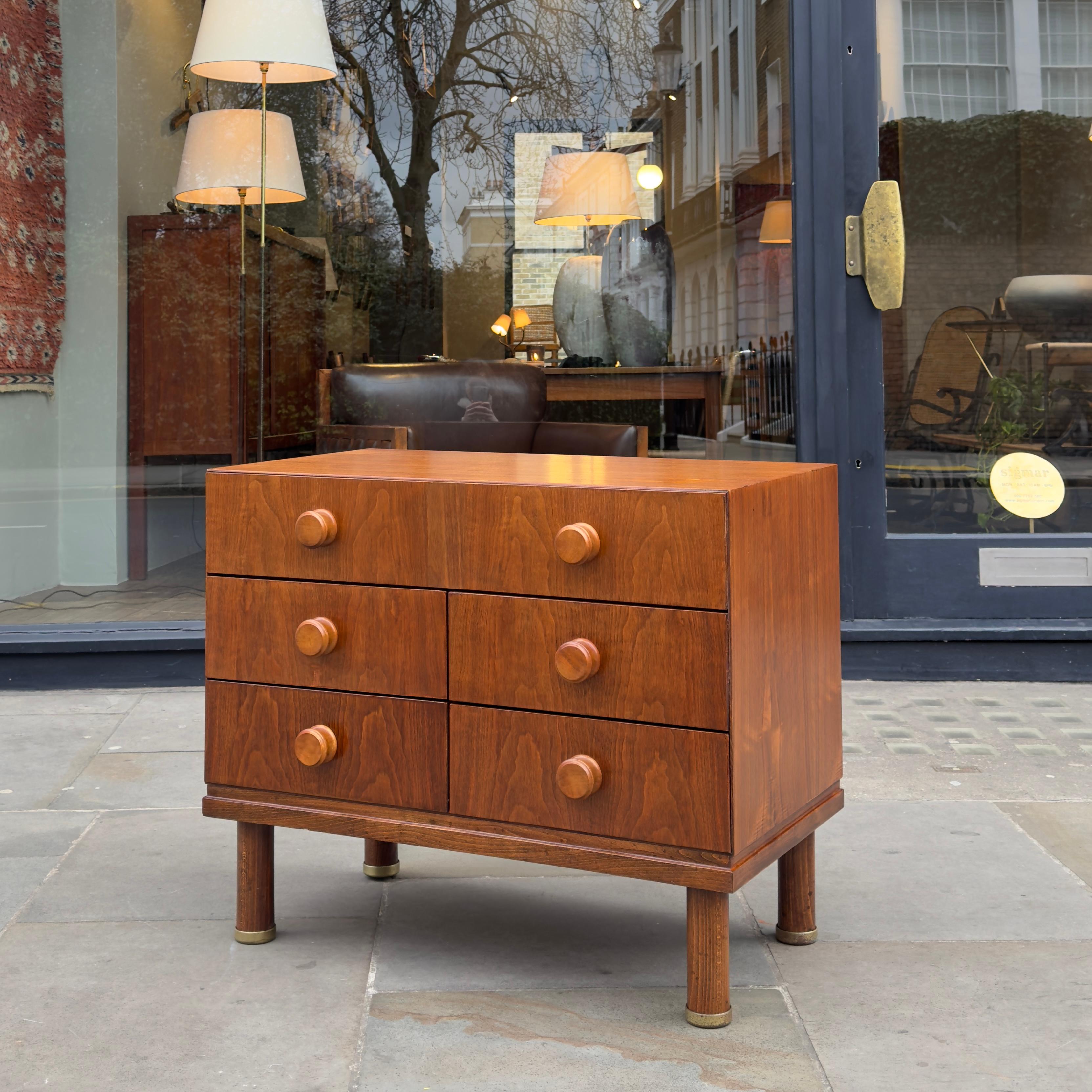 Czech Chest of Drawers/ Zbyněk Hřivnáč for the Hotel Praha, 1970s For Sale