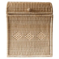 Panier à linge en rotin tressé à la main, Colonial Revival, UK Design, New