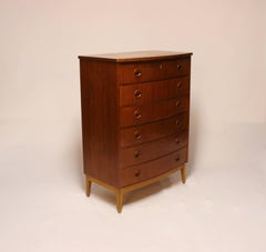 Chest with Six Drawers, in Teak Designed by Kai Kristiansen, 1960s