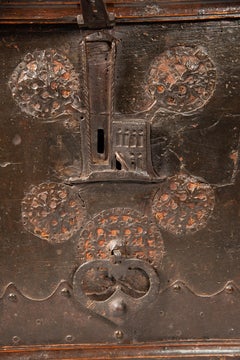 Chest. Wood, iron, marquetry. Italian school, 16th century.