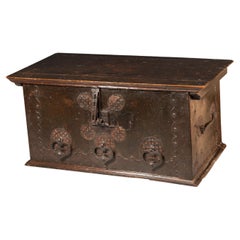 Chest. Wood, iron, marquetry. Italian school, 16th century.