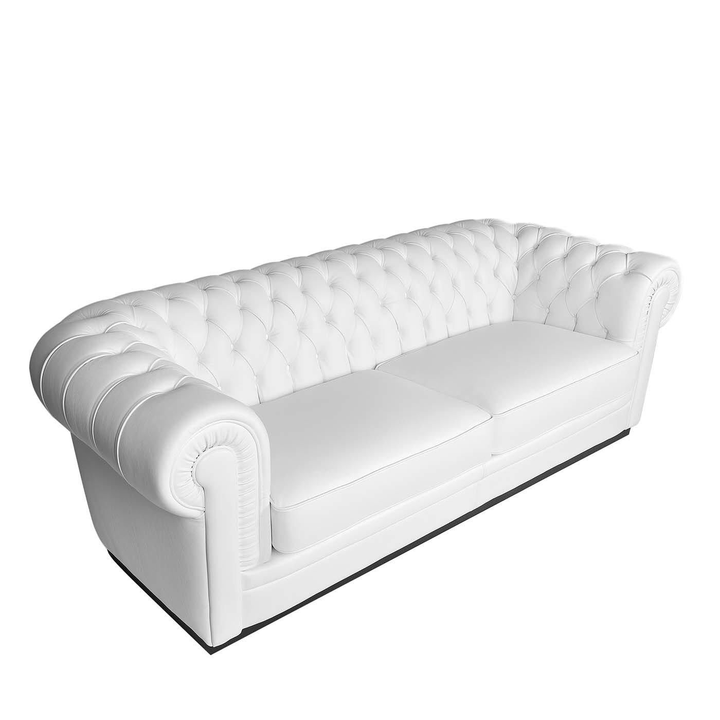 Leather Chester 2-Seater Sofa By SM Living Couture For Sale