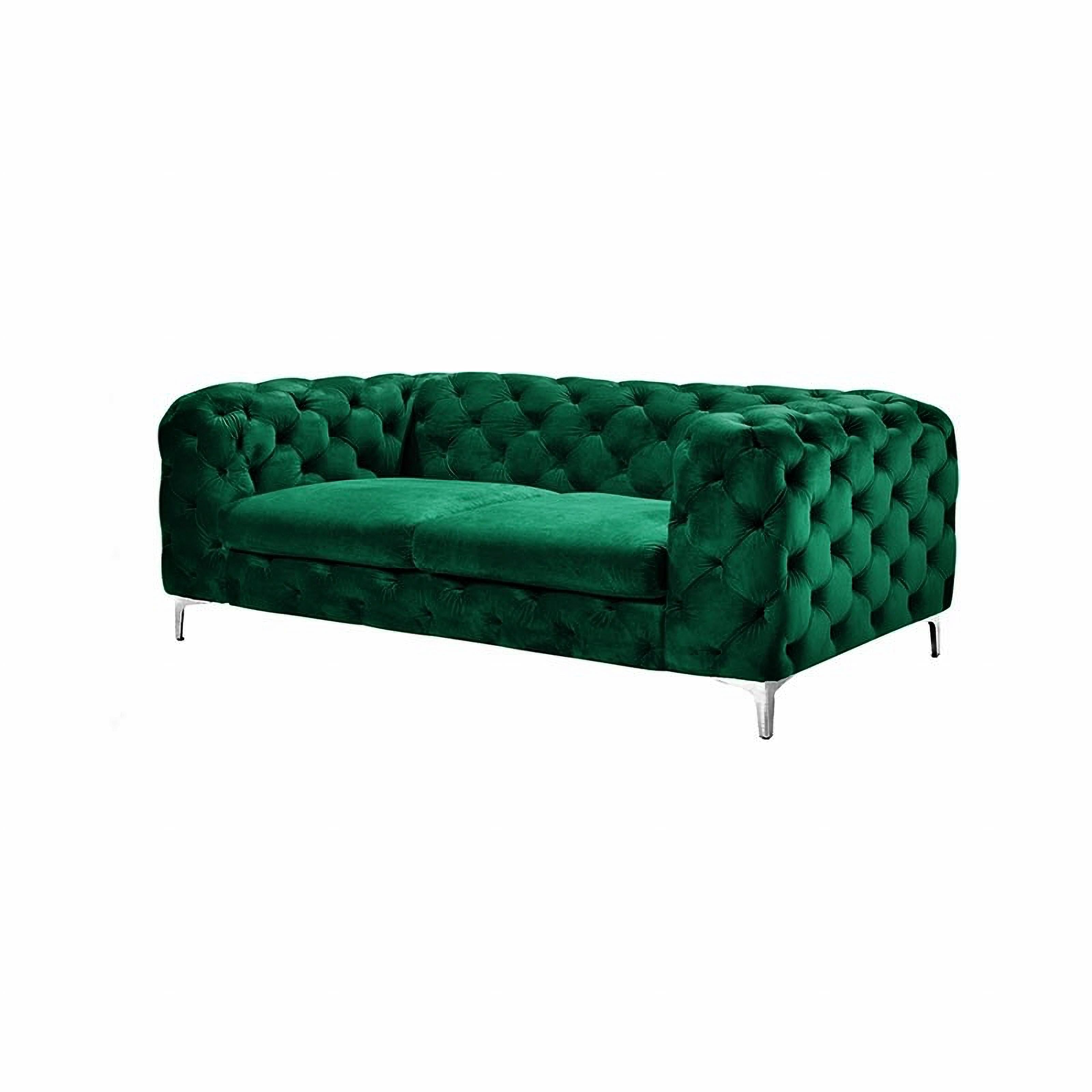 2 seater green sofa