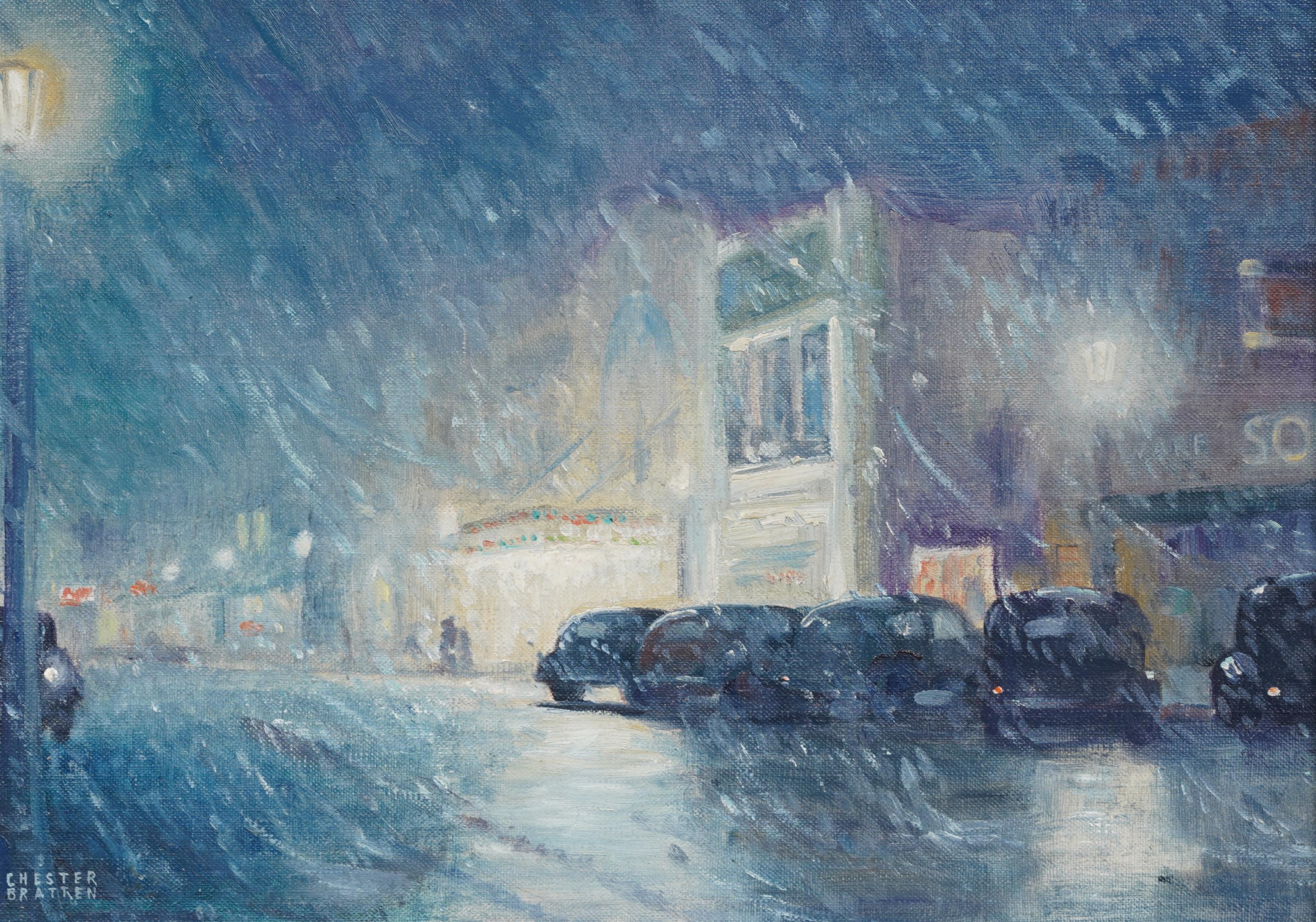 Peinture impressionniste américaine ancienne 