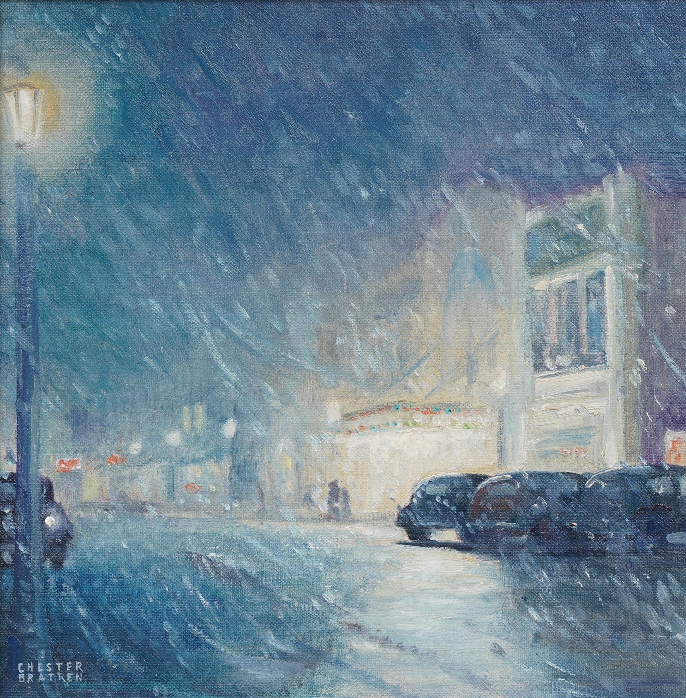 Peinture impressionniste américaine ancienne 