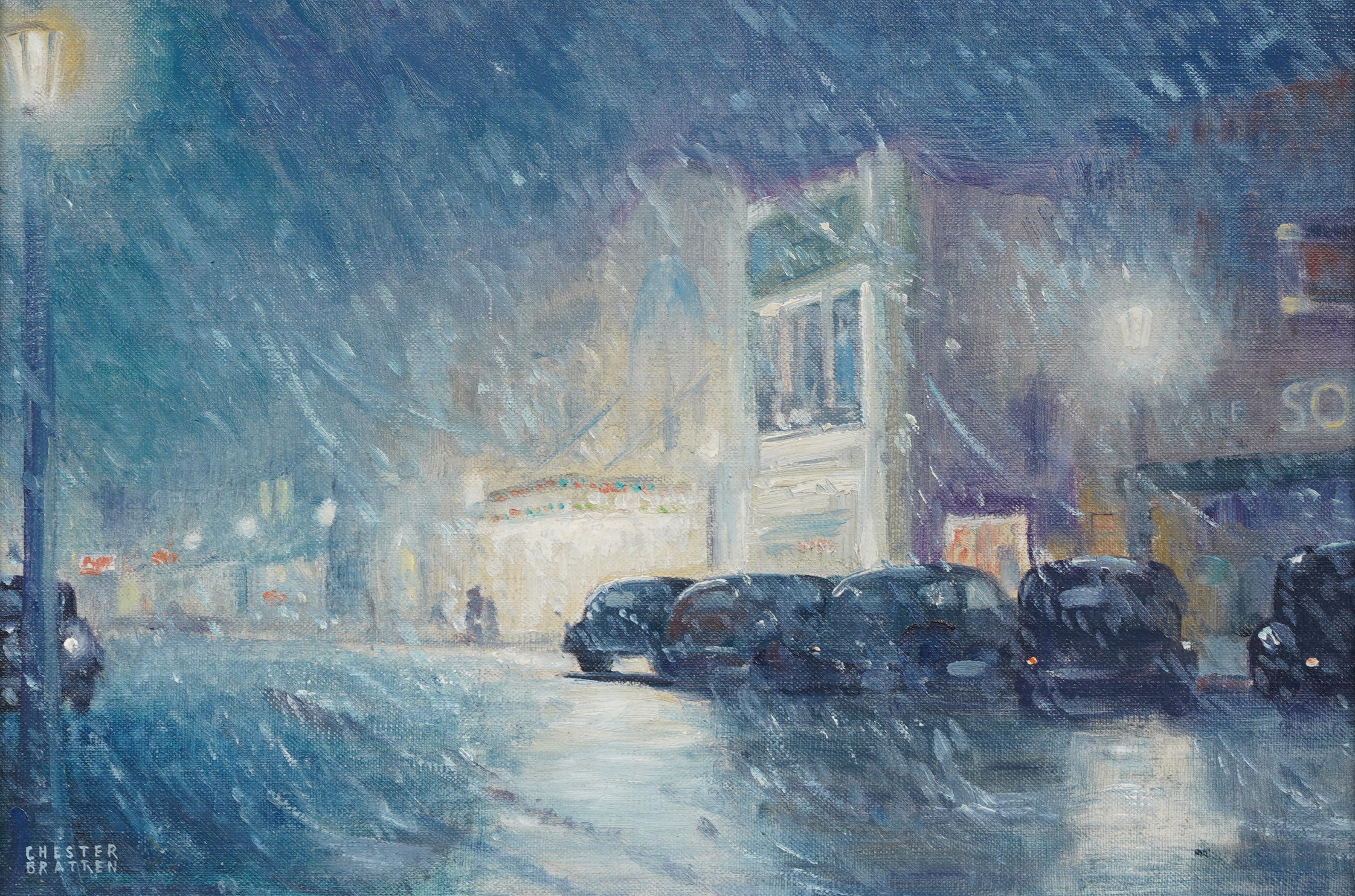 Peinture impressionniste américaine ancienne 