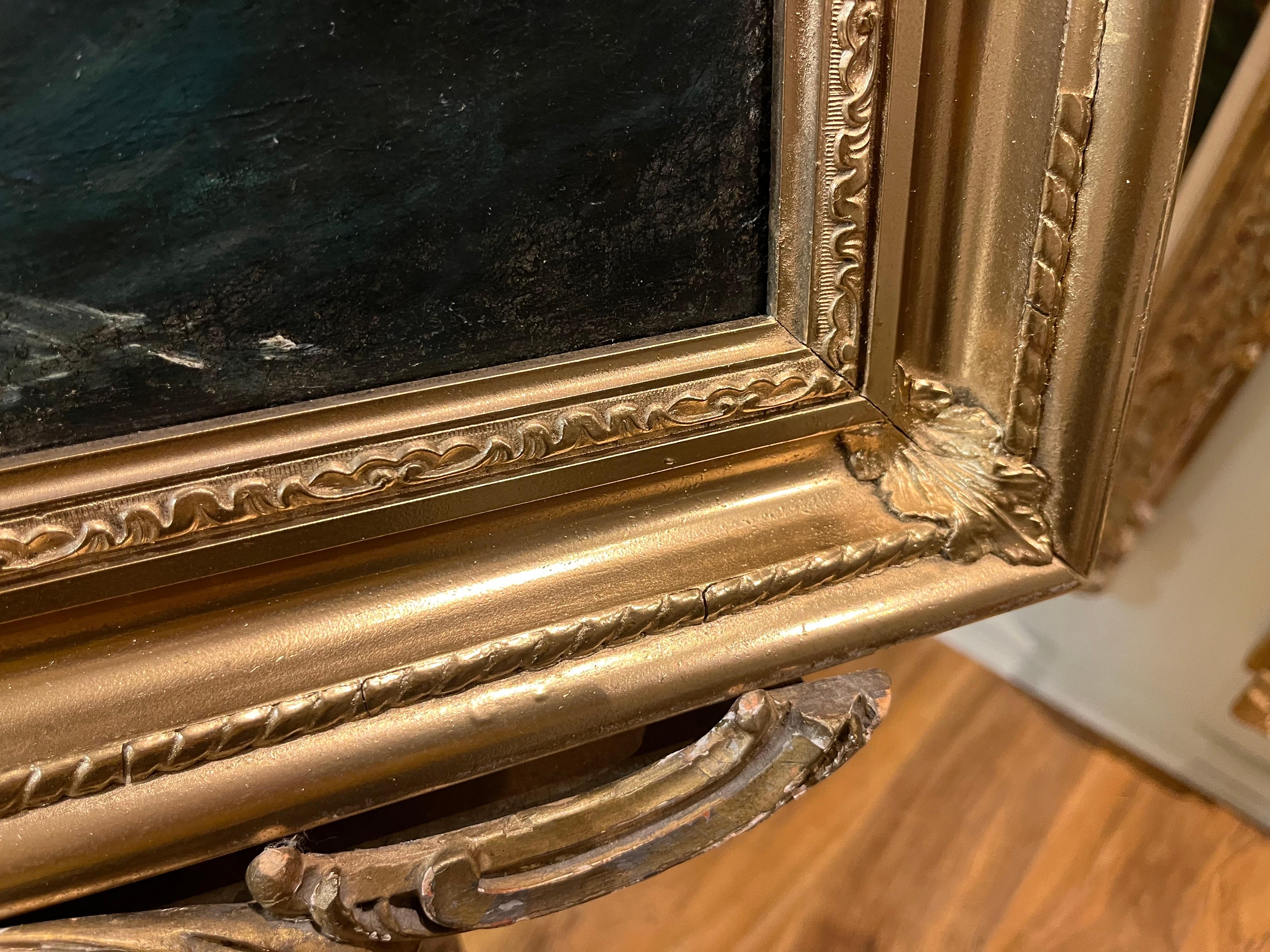 GRANDE PITTURA AD OLIO DEL VECCHIO MASTER Chester Harding (1792 - 1866) FINE XIX SECOLO in vendita 3