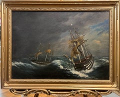 Antique LARGE OIL PAINTING OLD MASTER Chester Harding (1792 - 1866) FINE 19th CENTURY