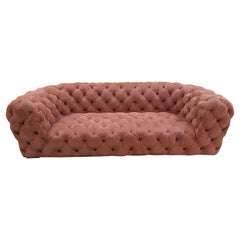 "Chester Moon" Italian Tufted Leather Sofa for Baxter