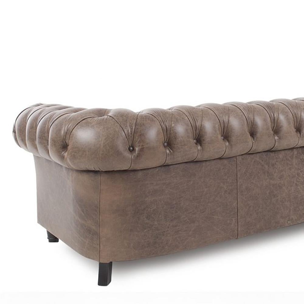 Contemporary Chester Patinated 3 Sofa For Sale