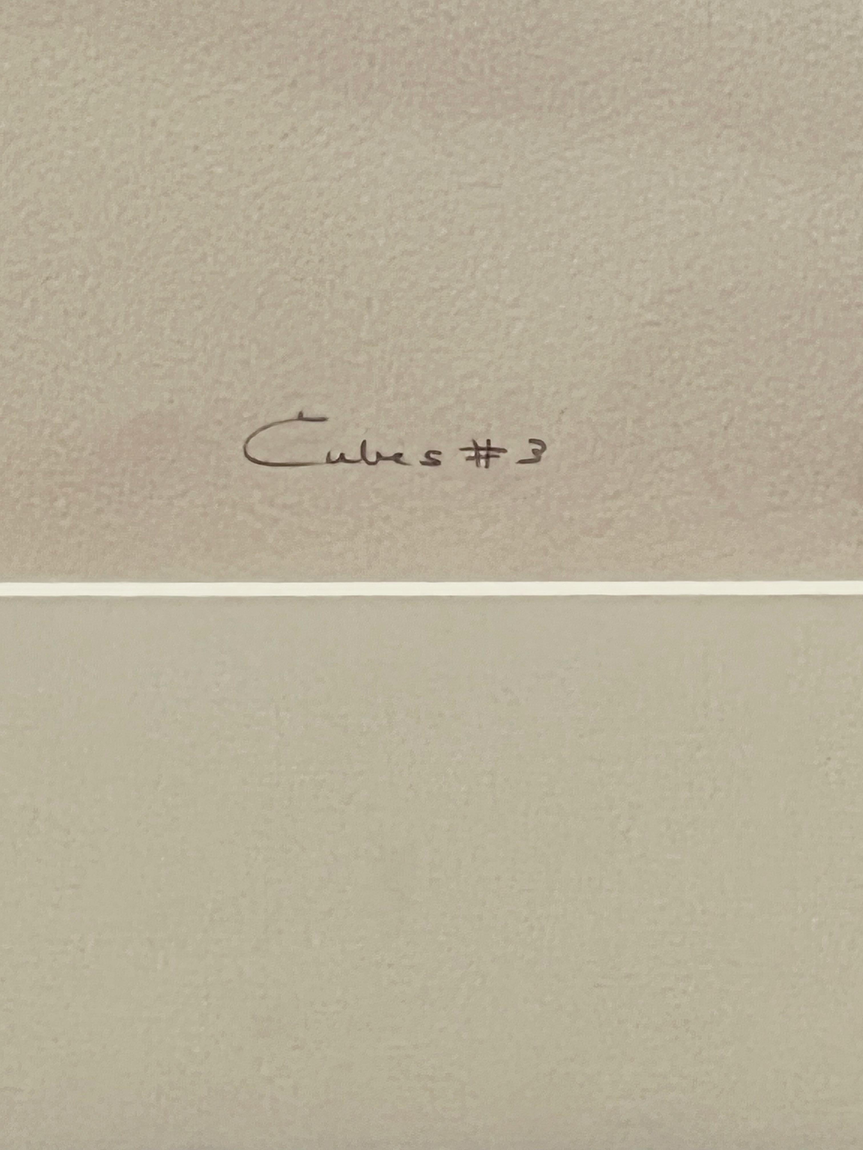 Lithographie constructiviste « Cube #3 » de Chester Solomont en vente 4