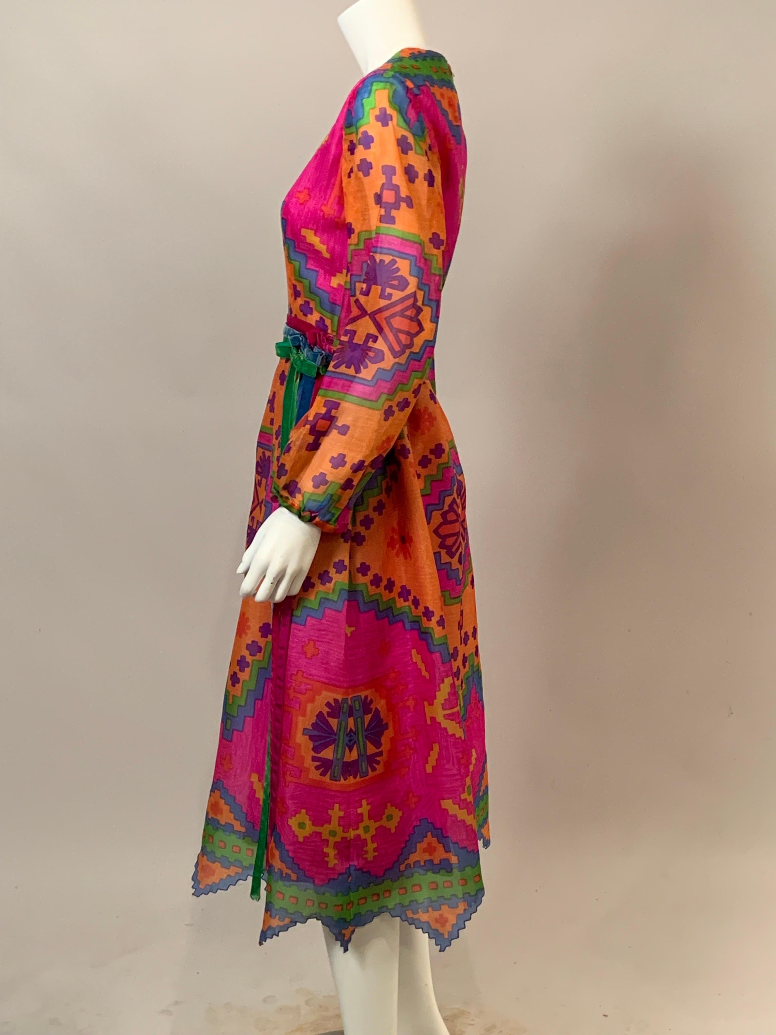 Women's Chester Weinberg Silk Organza Dress and Matching Beaded Shawl