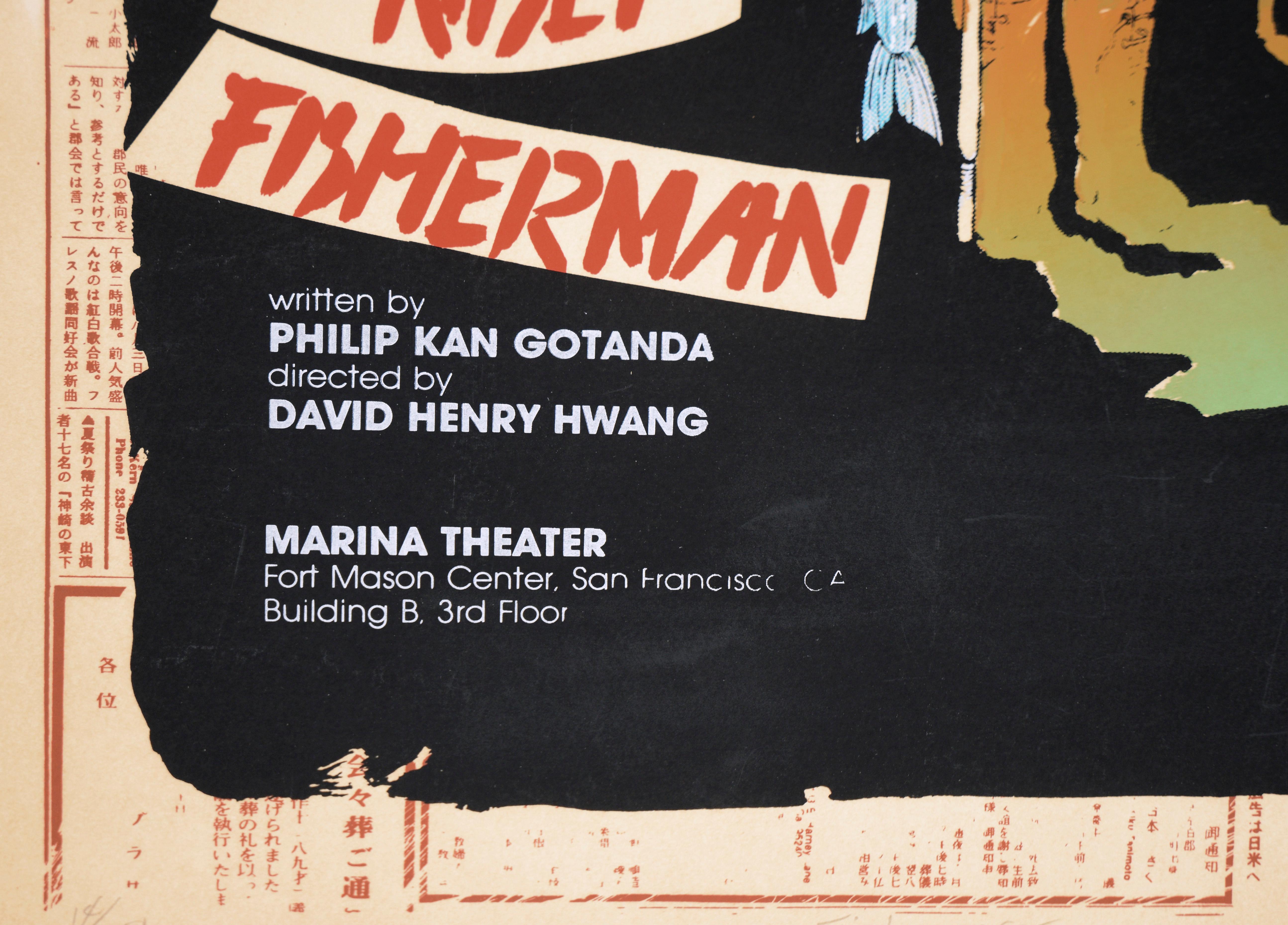 Affiche « A Song for a Nesei Fisherman », sérigraphie en édition limitée n° 14 sur 100 en vente 3