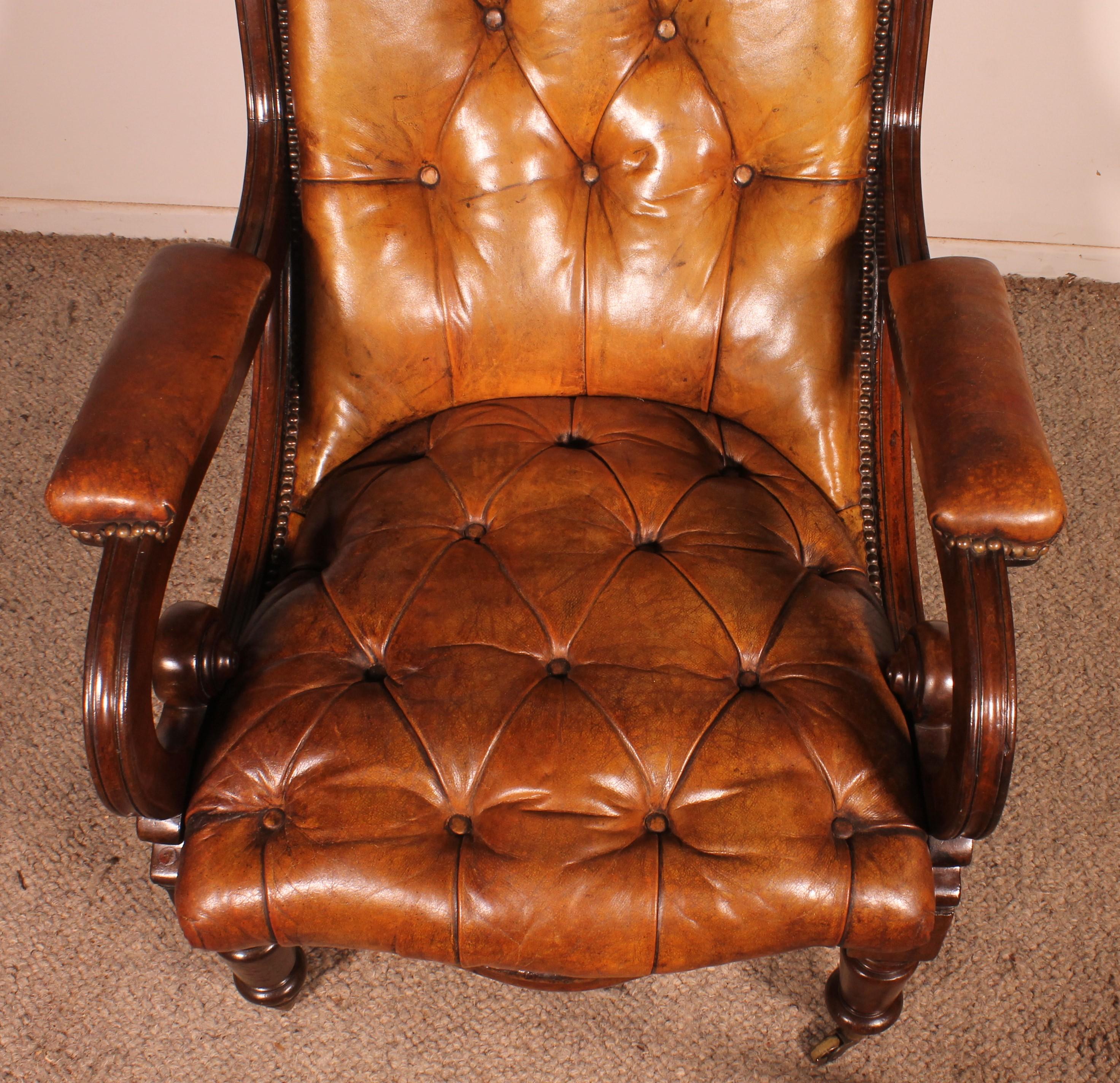Poltrona Chesterfield - XIX secolo, dall'Inghilterra in vendita 7