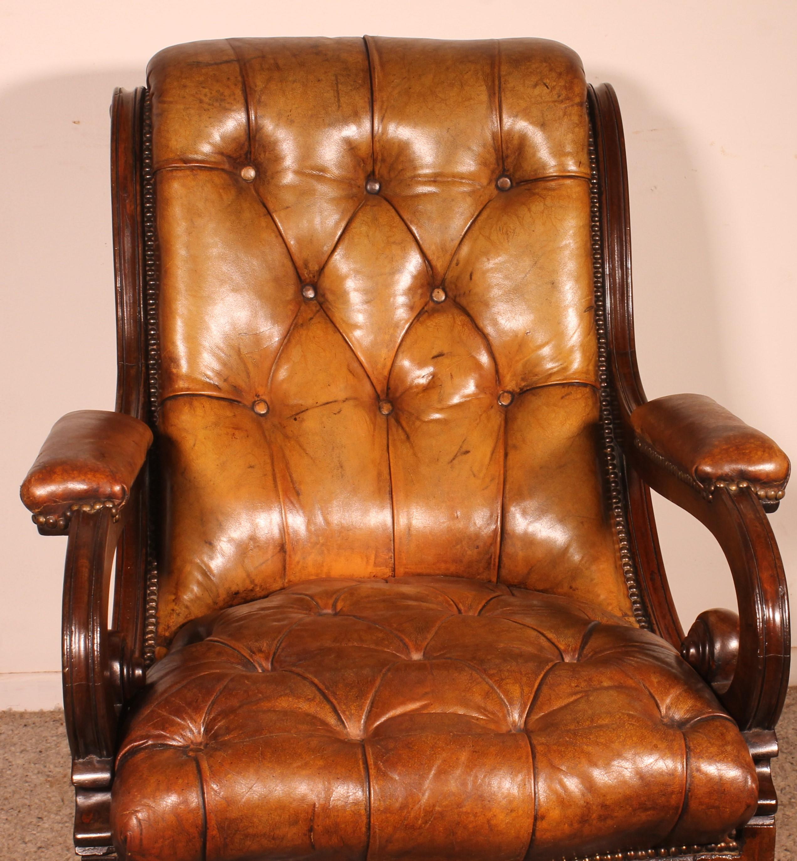 Poltrona Chesterfield - XIX secolo, dall'Inghilterra in vendita 1