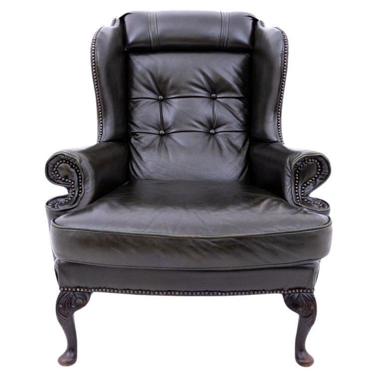Chesterfield-Sessel aus den 1950er Jahren, Westeuropa.