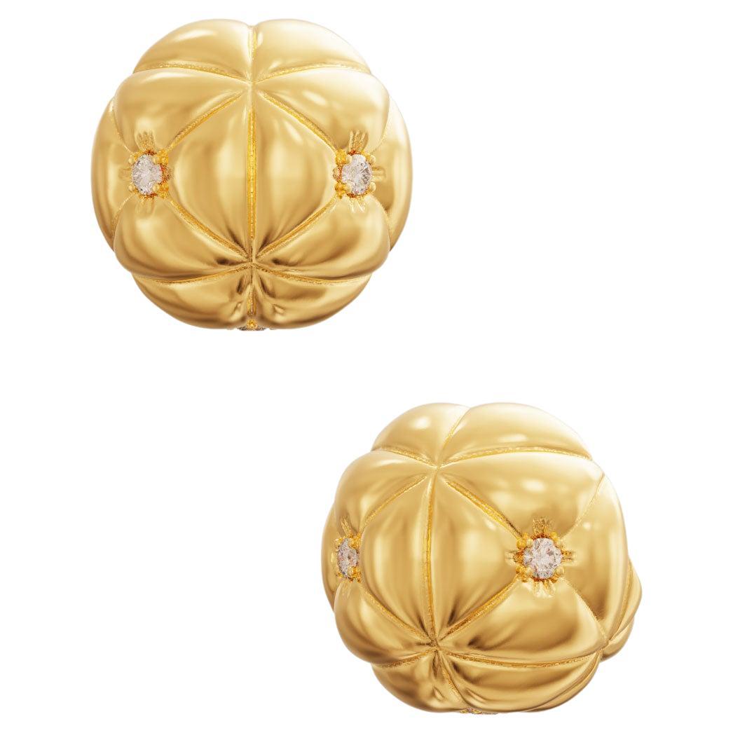 Naimah Chesterfield Ball Earrings For Sale