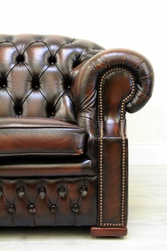 Chesterfield Centurion Sofa Leather Antique Vintage Couch English